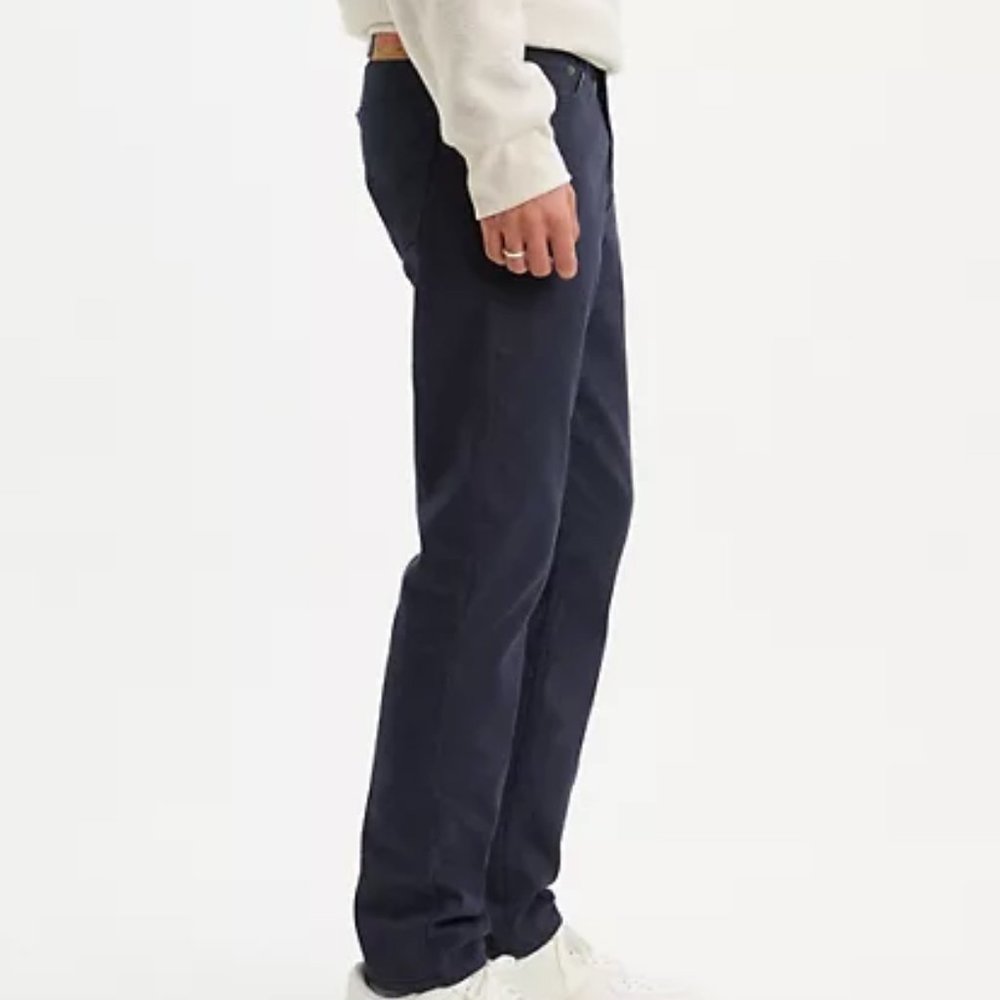 LEVI’S SLIM FIT FLANNEL PANTS Jeans Night Blue Men Size 29x30 045113110511 - Picture 7 of 10